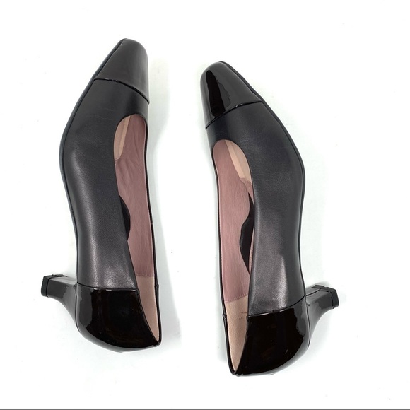 Beautifeel Rebecca T. Moro Brown leather cap toe pumps - Picture 7 of 8